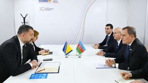 Ceyhun Bayramov Bosniya və Herseqovinanın xarici işlər naziri ilə görüşdü