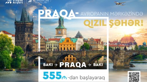 AZAL Bakıdan Praqaya olan uçuşlara ENDİRİM ETDİ