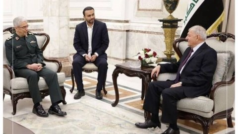 İraq Prezidenti İran Baş Qərargahının rəisi ilə görüşdü