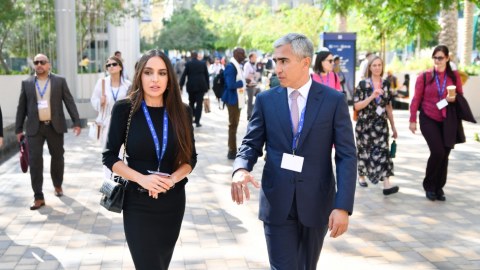 Leyla Əliyeva Dubayda iqlim dəyişiklikləri üzrə müzakirələrdə - FOTO