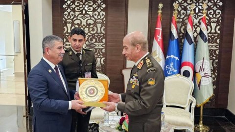 Zakir Həsənov misirli həmkarı ilə görüşdü