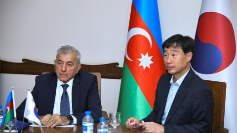 BMU-nun rektoru İNHA Universitetinin nümayəndələri ilə görüşüb - FOTO