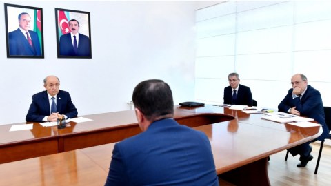 Ədliyyə naziri Şabranda vətəndaşlarla görüşüb