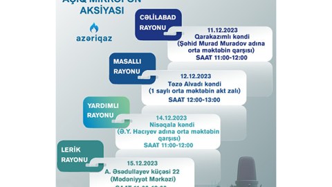 Dörd rayonda “Açıq mikrofon” aksiyası