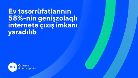 Ölkədə mövcud evlərin 58%-i internetə qoşulub