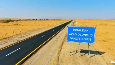 Azad edilmiş ərazilərdə neçə km yol yenidən qurulub?