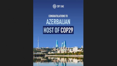 COP28-in rəhbərliyi Azərbaycanı təbrik etdi 