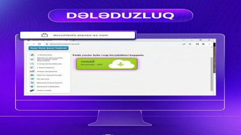 Dövlət Vergi Xidmətinin saxta portalı yaradıldı