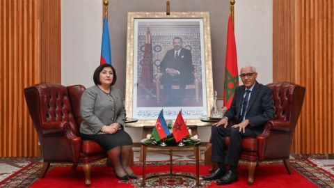 Sahibə Qafarova mərakeşli həmkarı ilə görüşdü 
