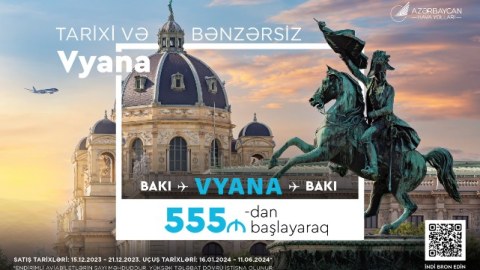AZAL-dan Bakı-Vyana istiqamətində uçuşlara XÜSUSİ TƏKLİF