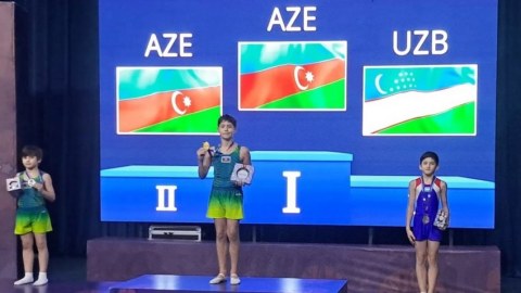 Gimnastlarımız beynəlxalq turnirdə növbəti medallarını qazandılar