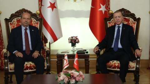 Ersin Tatar Ərdoğanla görüşdü 
