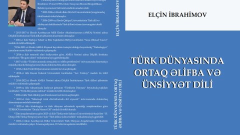 “Türk dünyasında ortaq əlifba və ünsiyyət dili” kitabı çap olundu