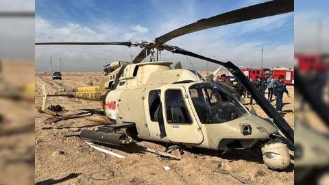 İraqda hərbi helikopter qəzaya uğradı - Polkovnik öldü