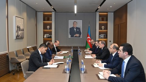Ceyhun Bayramov İƏT rəsmisi ilə əməkdaşlıqdan danışdı 