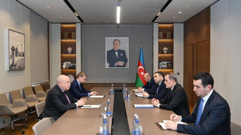 Ceyhun Bayramov Mixail Şvıdkoyla görüşdü