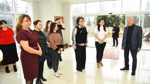 Elm və Təhsil Nazirliyinin məsul əməkdaşları BMU-da olublar - FOTO