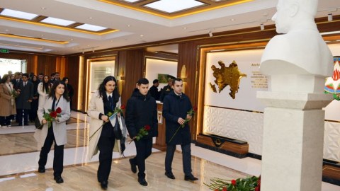 Diplomatiya könüllüləri Hərbi Liseydə olublar - FOTO