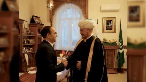 Türkiyə səfiri Rusiya Müsəlmanları İdarəsinin sədri ilə görüşüb - FOTOLAR