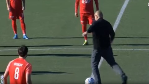Prezident ilk topu vuraraq oyunu belə başlatdı - VİDEO