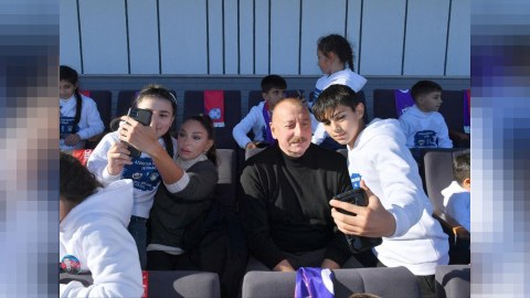 Prezident və birinci xanımın uşaqlarla səmimi FOTOLARI