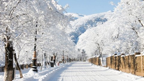 Azərbaycana qış gəldi 