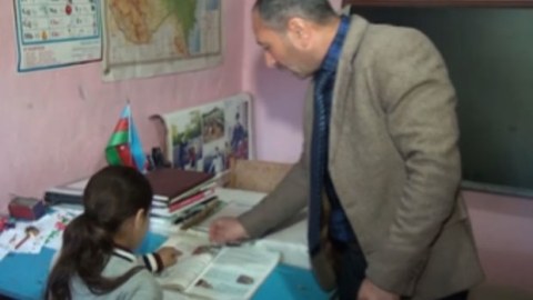 Bu məktəbdə cəmi 1 şagird təhsil alır - VİDEO