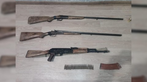 Şirvanda avtomat tapıldı - FOTO