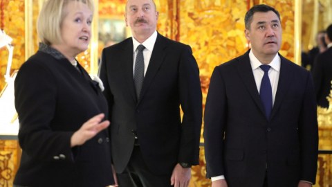 İlham Əliyev “Yekaterina sarayı”nda - FOTO