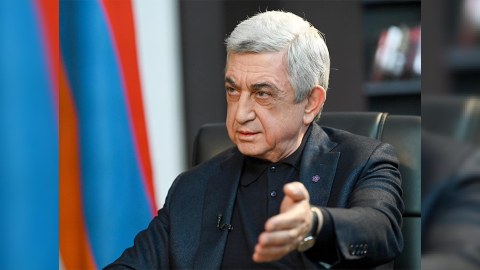 Serj Sarkisyan Şahramanyanla GÖRÜŞÜB