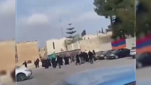 Qüdsdə ermənilərlə yəhudilər toqquşdu, həbs edilənlər var - VİDEO