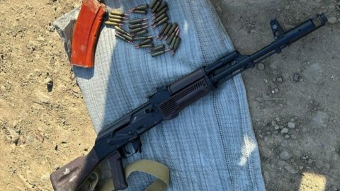 Meşəlikdən "Kalaşnikov" tapıldı
