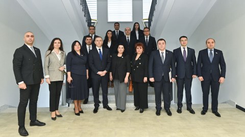 Nazirliyin rəsmiləri deputatlarla görüşdülər - FOTO