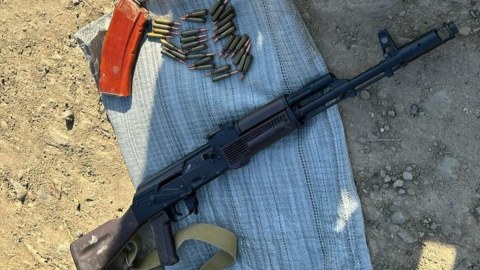 Gəncə sakinindən avtomat götürüldü