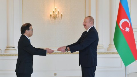 Prezident yeni səfirin etimadnaməsini qəbul etdi - FOTO
