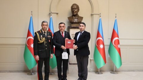 Azərbaycan səfirliyində müharibə iştirakçıları ilə görüş - FOTOLAR