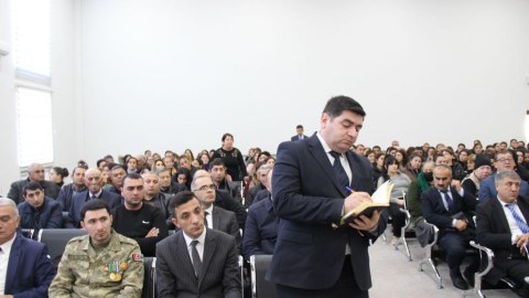 Goranboy şəhərində səyyar qəbul keçirilib