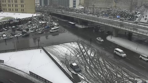 Bakıda yollar açıqdır - FOTOLAR