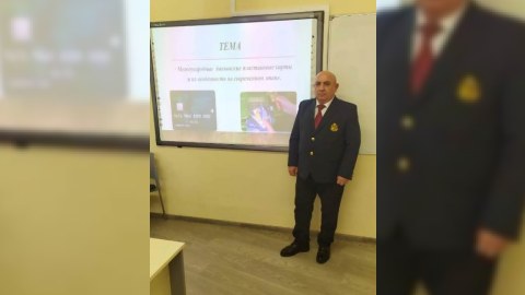 UNEC-in professoru Belarusda mühazirə oxudu