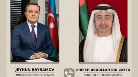 Nazir həmkarı ilə regional və beynəlxalq məsələləri müzakirə etdi