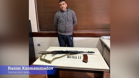 Tapdığı avtomatı polisə təhvil verməyən şəxs saxlanıldı