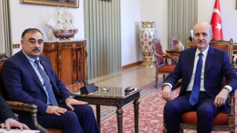 Numan Kurtulmuş Azərbaycan səfiri ilə görüşdü
