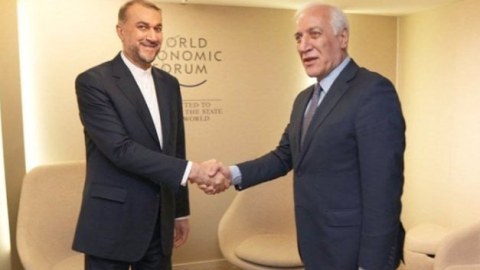 Ermənistan prezidenti Davosda İranın XİN başçısı ilə görüşüb