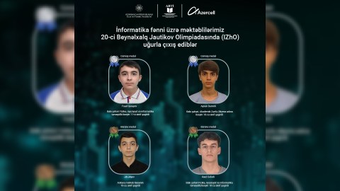 Azercell-in dəstəklədiyi məktəblilər beynəlxalq bilik yarışmasında uğurla çıxış ediblər