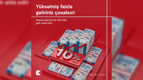 Kapital Bank depozit faizlərini 10%-ə qaldırdı