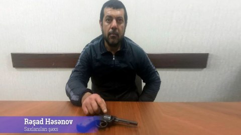 Binədə silahlı şəxs saxlanıldı