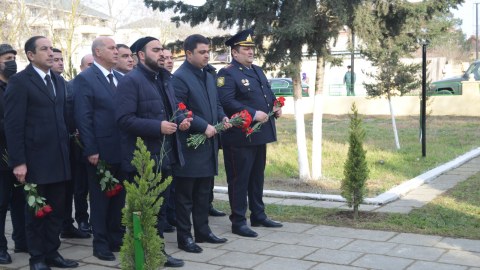 Neftçalada 20 Yanvar şəhidləri anıldı - FOTO