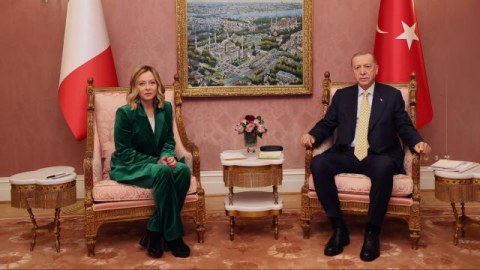 İtaliyanın Baş naziri Türkiyəyə gəldi - Ərdoğanla görüş