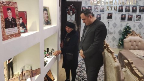 İcra başçısı şəhid ailəsini ziyarət edib - FOTO