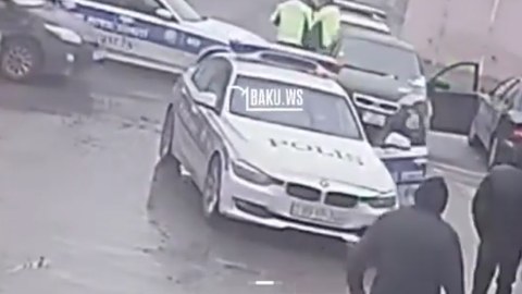 Avtoxuliqanı 3 DYP maşını belə saxladı - VİDEO